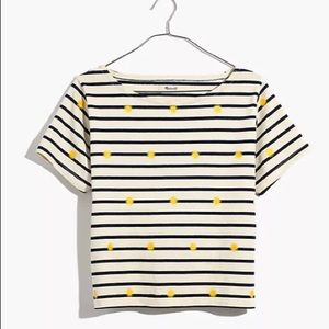 Madewell Embroidered Sun Setlist Boxy Top //Stripe